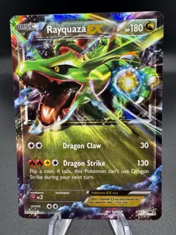 Pokemon TCG Rayquaza EX XY73 Black Star Promo Ultra Rare Holo - HP/Damaged - Image 1