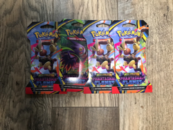 Pokemon Phantasmal Flames Sleeved Booster Pack Lot x4 Sealed Packs - Image 1