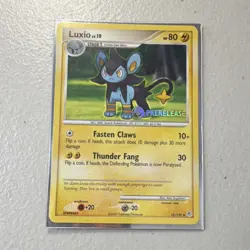 Pokemon TCG Luxio Prerelease Promo Diamond & Pearl 52/130 - Image 1