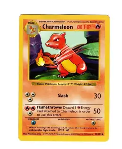 Lotto carte Pokemon charmeleon base set shadowless vintage exc WOTC 1999 unl - Image 1