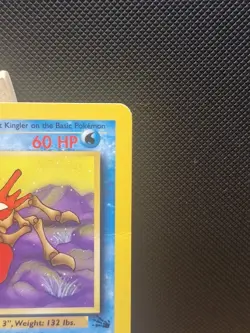 Pokemon 1999 WOTC 1st Edition Fossil Kingler 38/62 - Light Play - Image 4