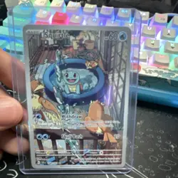 Pokemon Squirtle Illustration Rare Holo Stellar Crown 148/142 - Image 1