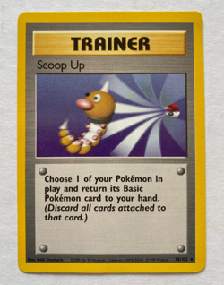 1 Scoop Up, 78/102 Unlimited Base Set Rare (1999) Pokemon TCG LP Lightly Played - Image 1