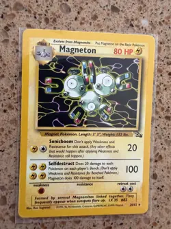 Magneton 26/62 Fossil Pokemon 1999 Wizards of the Coast - Image 1