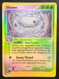 Pokemon Silcoon Reverse Holo - EX Ruby & Sapphire - 43/109 - Image 1
