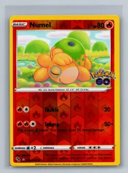 Numel (Peelable Ditto) Common Pokemon GO 013/078 NM - Image 1