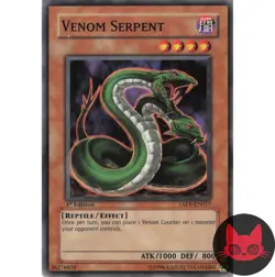 Yugioh Venom Serpent TAEV-EN017 Common 1st Edition LP - Image 1