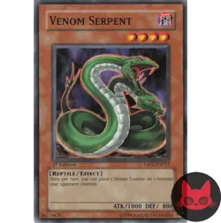 Yugioh Venom Serpent TAEV-EN017 Common 1st Edition NM - Image 1