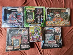 Yugioh Sealed Collection Lot 5 Boxes and 1 Tin RARE - Image 1