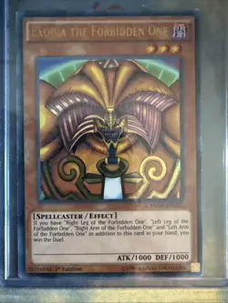 Yugioh Exodia the Forbidden One YGLD-ENA17 Ultra Rare Unlimited Near Mint - Image 1