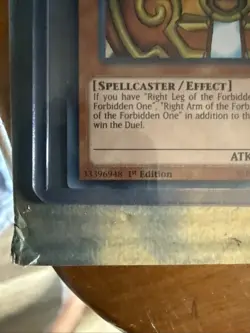 Yugioh Exodia the Forbidden One YGLD-ENA17 Ultra Rare Unlimited Near Mint - Image 4