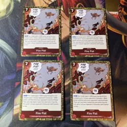 X4! One Piece TCG Fire Fist OP15-020 Adventure on Kami's Island Foil - Image 1