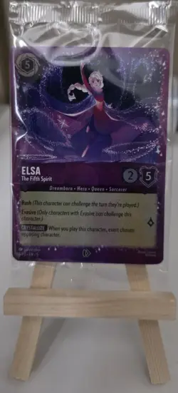 Elsa The Fifth Spirit 6/P3•EN•5 Disney Lorcana Gift Box Promo Glitter - Sealed - Image 1