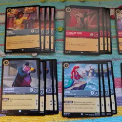 Disney Lorcana TCG Custom Ruby Steel Song Beginner 60 Card Deck - Image 2