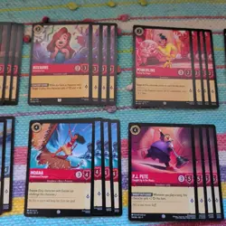 Disney Lorcana TCG Custom Ruby Steel Song Beginner 60 Card Deck - Image 4