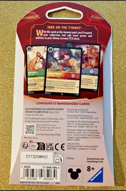 Reign of Jafar Sleeved Booster Packs NEW Disney Lorcana pack of 12 cards STPLS - Image 2