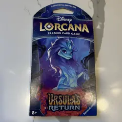 Disney Lorcana TCG Ursala Return Sleeved Booster Pack Sealed Random Art 12 Cards - Image 1