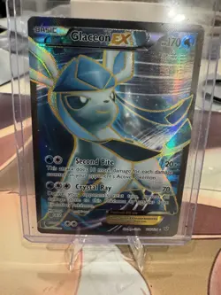 Glaceon EX - 116/124 - Pokemon Fates Collide Full Art Ultra Rare Card NM - Image 1