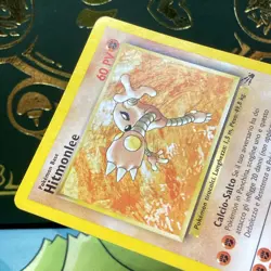 Pokemon Card - Hitmonlee ITALIAN Fossil 22/62 Rare MP - Image 3