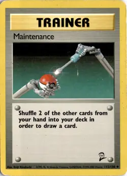 Maintenance 112/130 Base Set 2 Pokemon Card TCG - Image 1