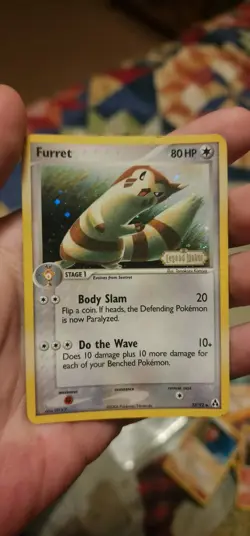 Pokemon Furret Legend Maker 33/92 Reverse Holo Uncommon 80 HP TCG Card - Image 1