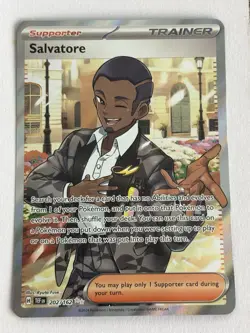 Salvatore - 202/162 Temporal Forces Full Art Trainer - NM/MT Pokemon Card TCG - Image 1