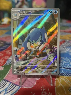 Pokemon TCG Quaxwell Holo Illustration Card Sv02: Paldea Evolved 207/193 - Image 1