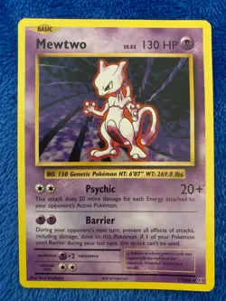 pokemon card lot with Mewtwo rare - Image 1