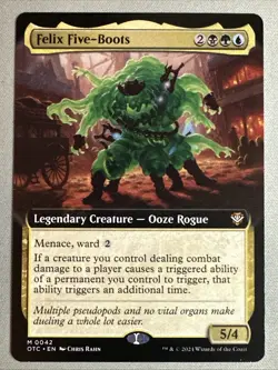 MTG / Felix Five-Boots / OTC / #42 / Regular (Extended Art) / Mythic / NM - Image 1