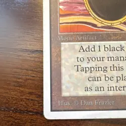 Magic: The Gathering Mox Jet Artifact Unlimited Edition Rare English Dan Frazier - Image 4