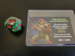Sirius Ninja Turtles Raphael Spindown D20 Legendary Limited Edition - TMNT MTG - Image 1