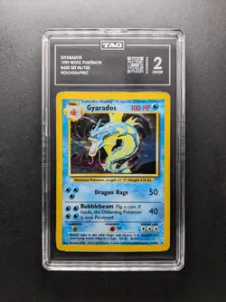 1999 Pokemon GYARADOS - 6/102 - Holo - Base Set - TAG 2 - Image 1