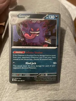 Pokemon EB Games Stamped Exclusive Gengar Promo 050/088 NM - Image 1