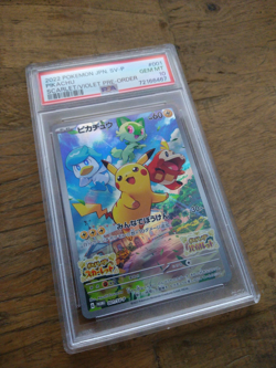 Pikachu 001/SV-P Scarlet & Violet 2022 Pre-order Sv Promo Pokemon JPN PSA 10 - Image 2