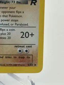 Dark Dugtrio 6/82 Holo Team Rocket LP- Pokemon Vintage - Image 3