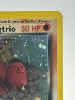 Dark Dugtrio 6/82 Holo Team Rocket LP- Pokemon Vintage - Image 4