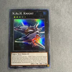 *** N.AS.H KNIGHT *** 1ST EDITION SUPER RARE LED9-EN003 NASH YUGIOH! - Image 1