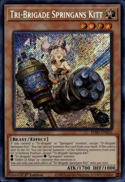 Yu-Gi-Oh! Tri-Brigade Springans Kitt Secret Rare BPRO-EN025 - Image 1