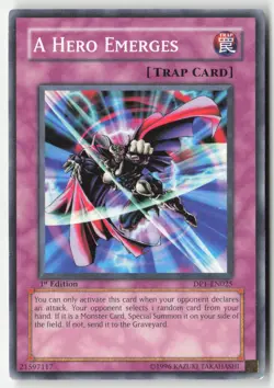 Yugioh - A Hero Emerges DP1-EN025 1st Edition - Duelist Pack 1: Jaden Yuki - Image 1