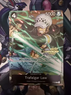 One Piece TCG Trafalgar Law CS 2024 Event Pack P-038 Near Mint - Image 1