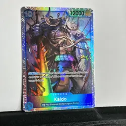 ONE PIECE CCG card: Kaido op04-044 SR foil, PRB-01, Mitsuaki Matsumoto - Image 1