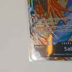 one piece sabo PRB02-014 premium booster foil character 6 cost 6000 power engli… - Image 3