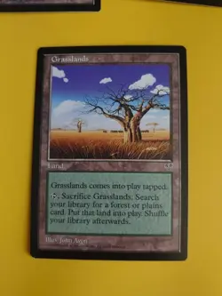 Grasslands x3 Mirage. Old Vintage. Magic the Gathering 3 Card. - Image 2