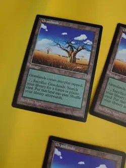 Grasslands x3 Mirage. Old Vintage. Magic the Gathering 3 Card. - Image 4