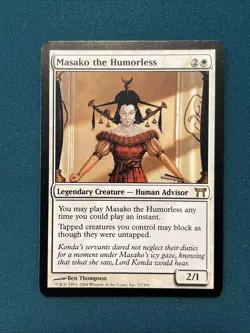 MTG Masako the Humorless Champions of Kamigawa Regular NM - Image 1