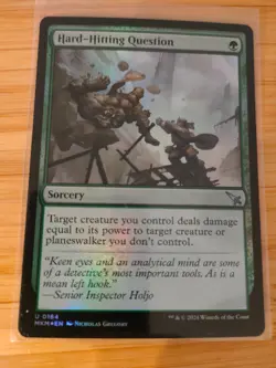 MTG Hard-Hitting Question (FOIL) 0164 Murders at Karlov Manor M/NM Free UK P&P - Image 1