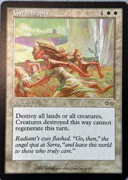 Catastrophe Urza's Saga 6/350 Rare MTG Magic The Gathering LP (E) - Image 1