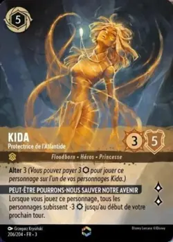 Mint/Near Mint - 1 x Lorcana Kida - Protector of Atlantis - 206/204 - Enchanted - Image 1
