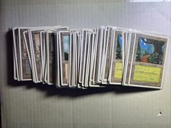 MTG total of 110 4rd Ed basic lands Majority M/NM all land types 1995 - Image 1