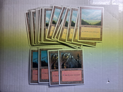 MTG total of 110 4rd Ed basic lands Majority M/NM all land types 1995 - Image 4